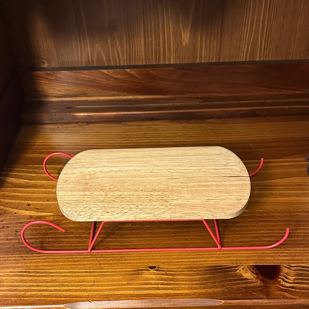 Wooden Sleigh Decor